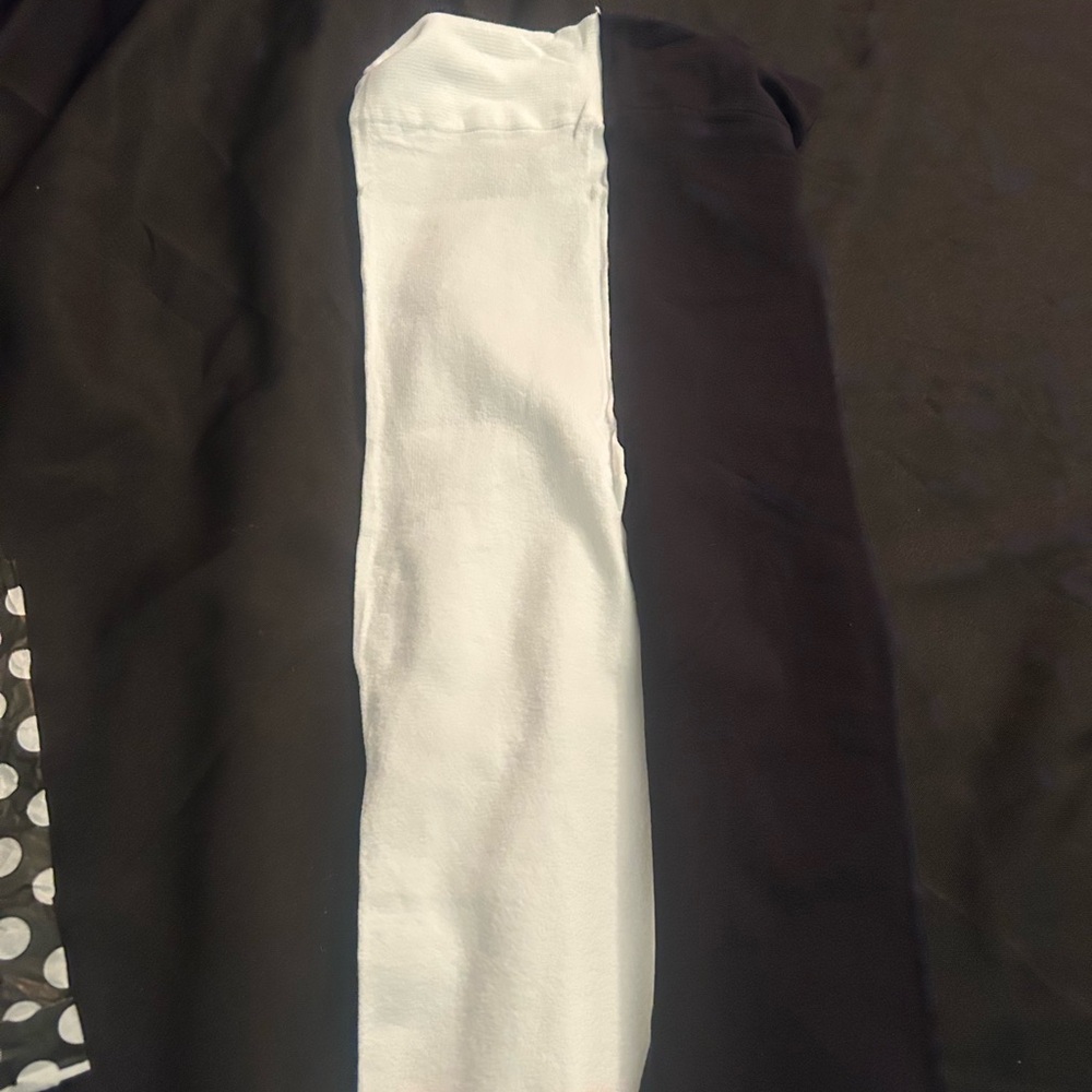 Pumpkin Black and White Duo Tights - Picture 3 of 6